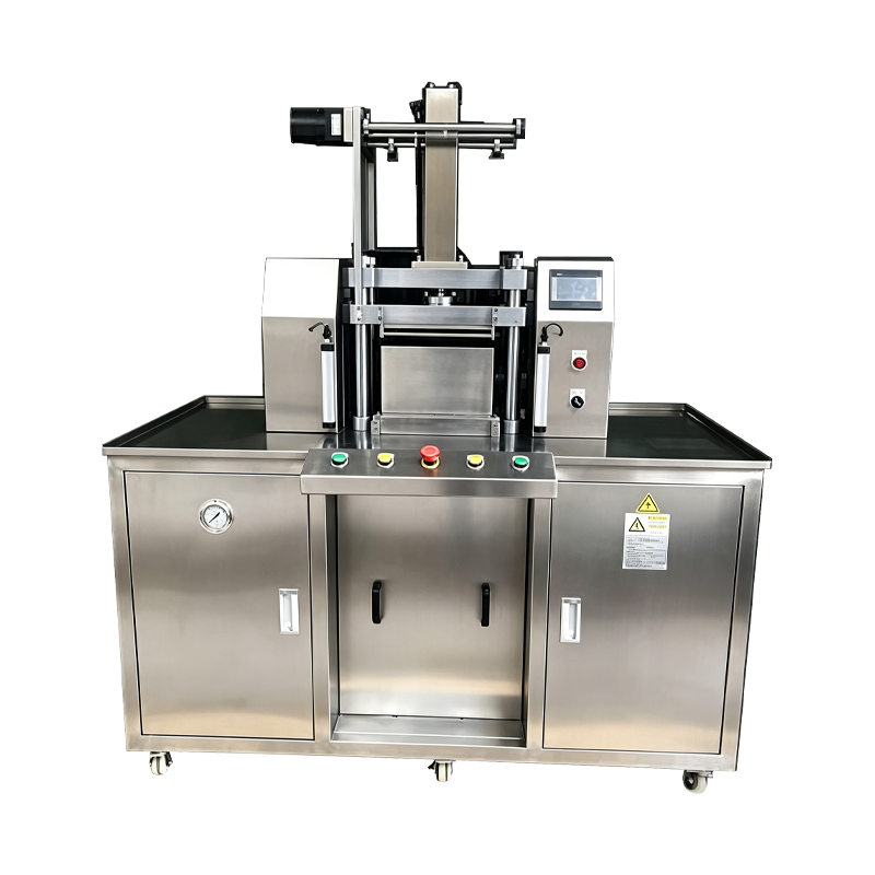 Automatisk nedpressende kosmetisk pulver kompakt maskine med automatisk fodring